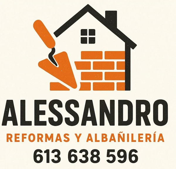 Logotipo de Reformas Alessandro, reformas y albañilería en Valencia